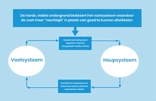 Schema oorzaken zwakke voet
