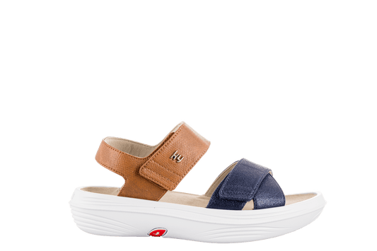 kybun sandaal Melano Blue - Brown Women