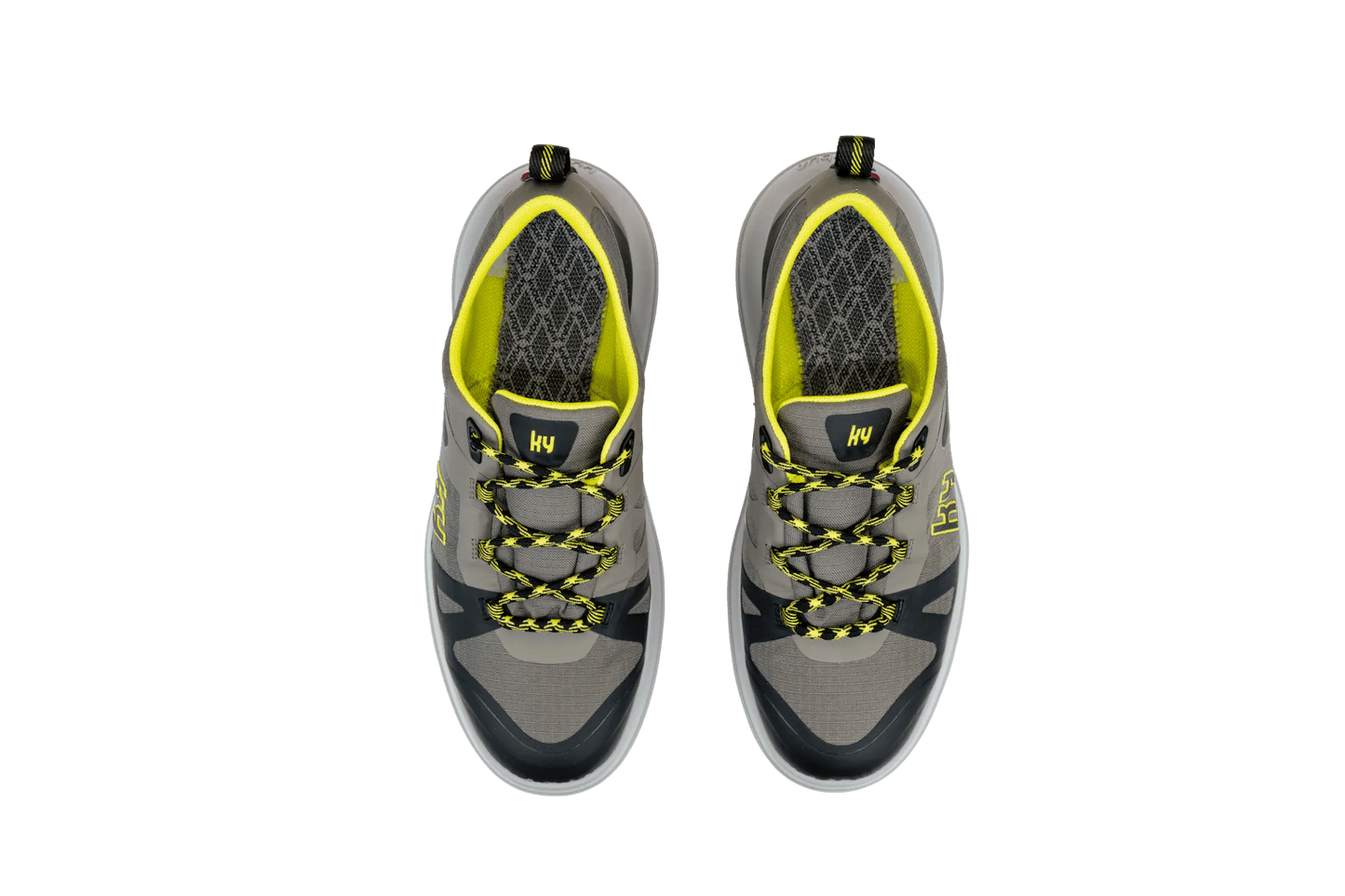 kybun schoen Flims Grey - Yellow Men