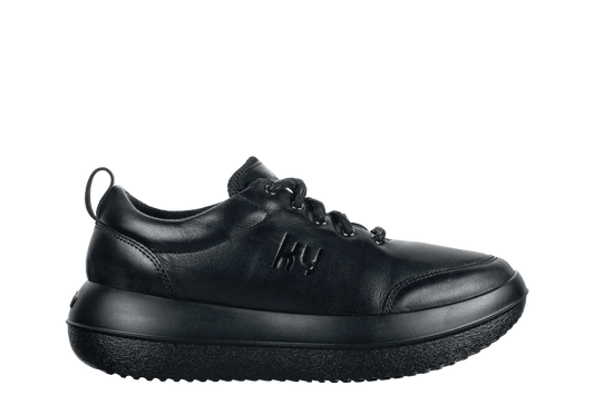 kybun schoen Bauma Zwart Leder (CL Black) - NIEUW - Stapvitaal